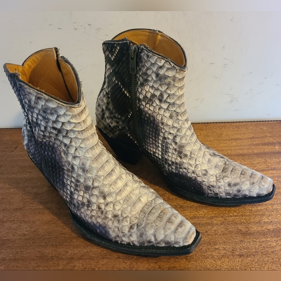 Old Gringo Python Ankle Boots Size 8 - Picture 1 of 8